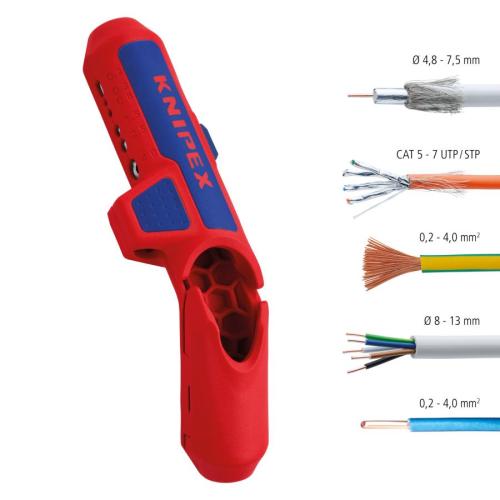 Knipex ErgoStrip Universal Stripping Tool for Right-handers 135mm 16 95 01 SB